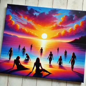 Serene Sunset - Acrylic Painting on Canvas